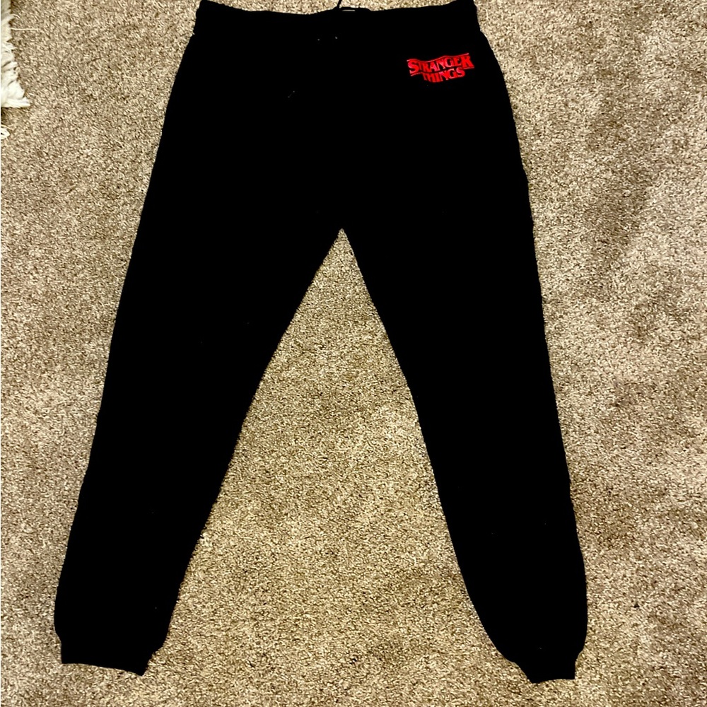 Stranger things black sweatpants